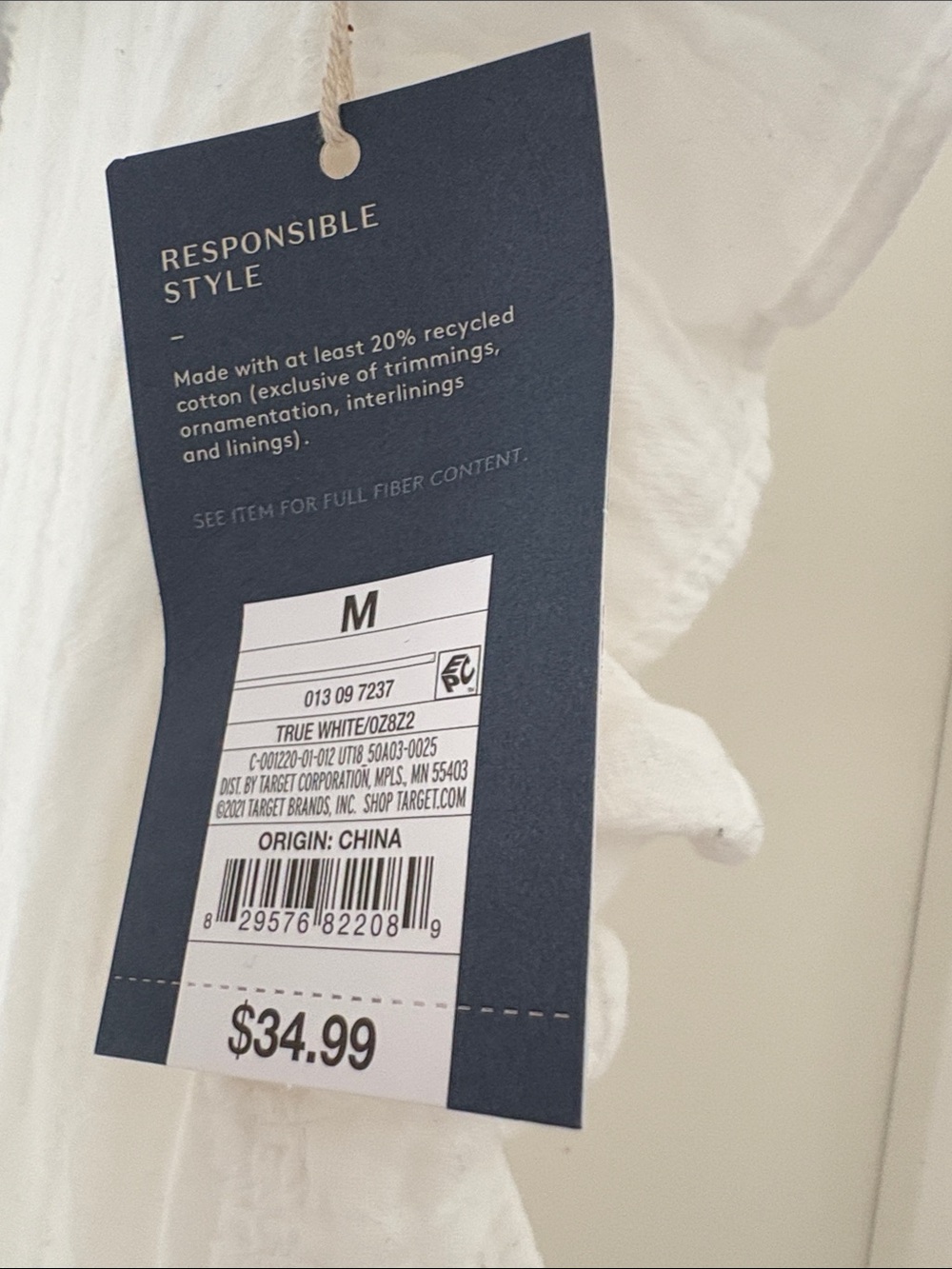 Universal Thread by Target White Ruffle Sleeveless Maxi Dress - Picture 3 of 4